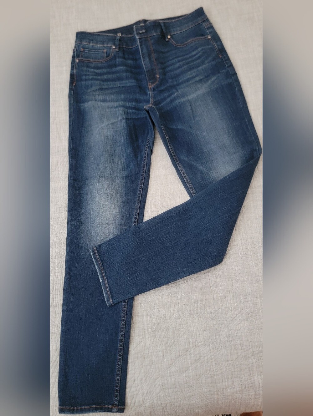Women's Blue Washed Slim Skinny Jeans 12 From Black House Black Market